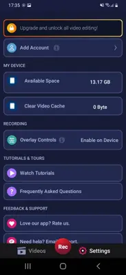 Screen Recorder • Video Editor android App screenshot 2